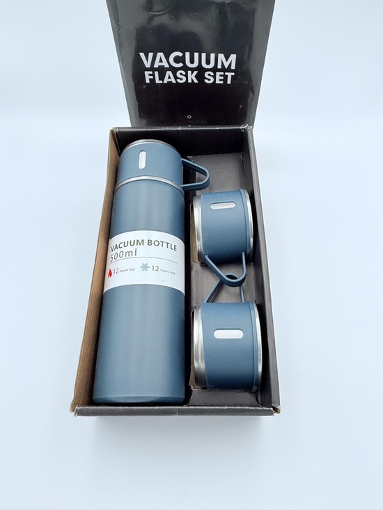 Other - Vacuum Flask Set - Blue 500ml NIB